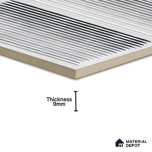 Highlighter Tiles  Tile TL 07240 B Carvino 8002 GLM (Silver) 1 ft x 1 ft Ceramic Matte Finish - 9 mm  | 2 mm Spacer is Mandatory (Sample)
